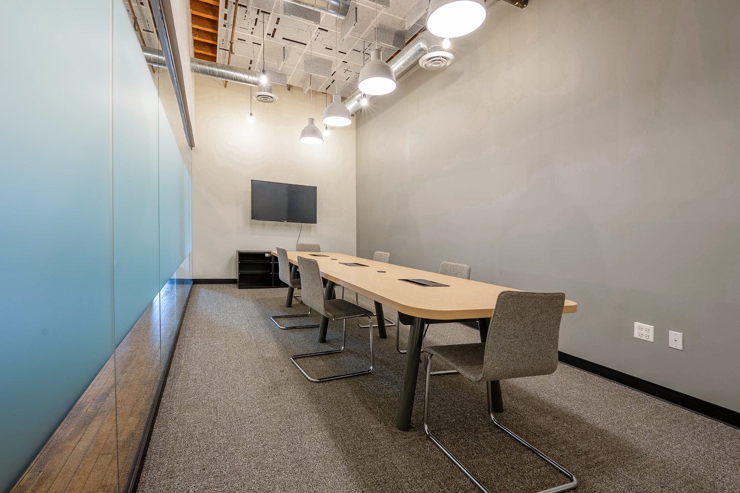 Glass conference room
